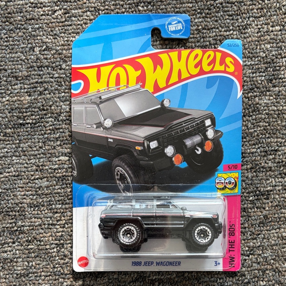 Hot Wheels Black Jeep Wagoneer Toy Car